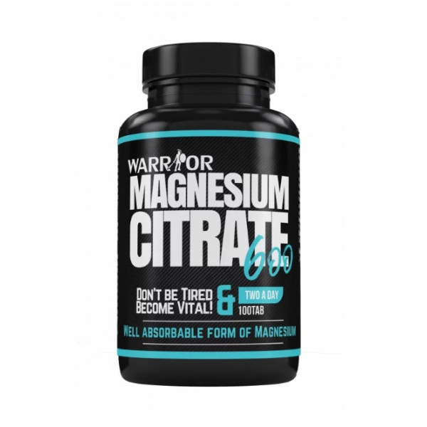 Magnesium Citrate 600 - 100 tabletek - Warrior