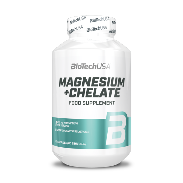 Magnesium + Chelate 60 kapsułek - Biotech USA