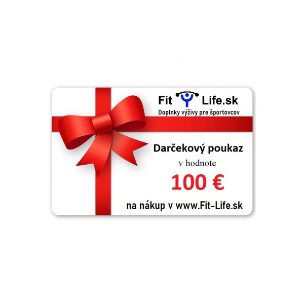 Darčekový poukaz v hodnote 100 €