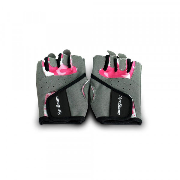 Fitness Dámske rukavice Camo Pink - GymBeam