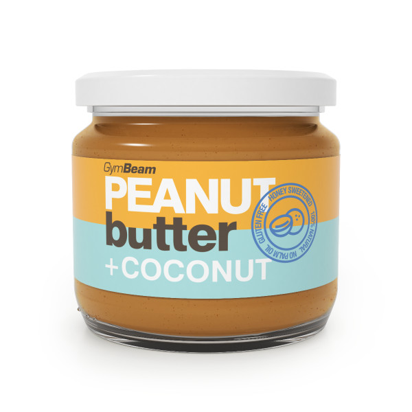 100% Masło orzechowe z kokosem 340 g - GymBeam