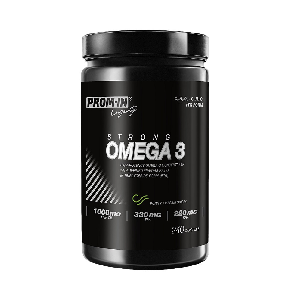 Omega 3 Strong 240 kapsułek - Prom-in