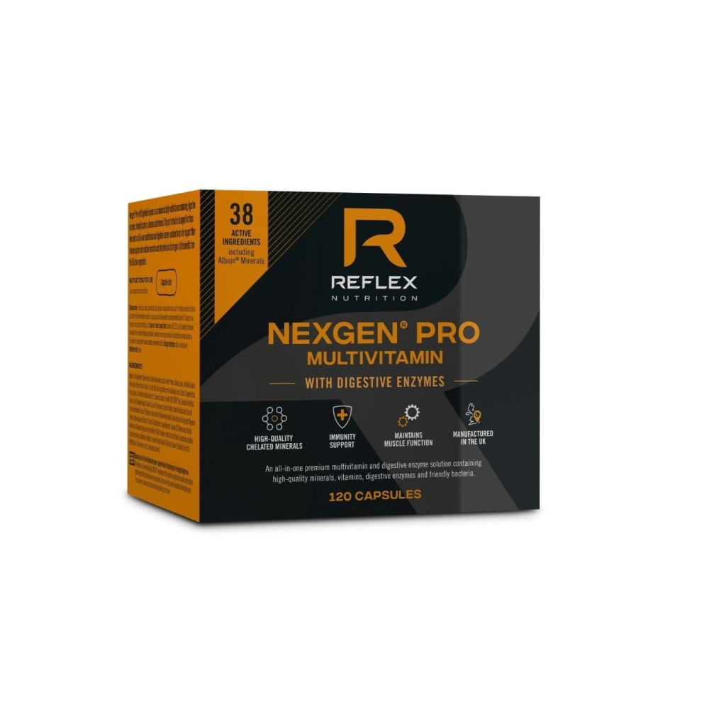 Nexgen PRO with Digestive Enzymes 120 kapsułek - Reflex Nutrition